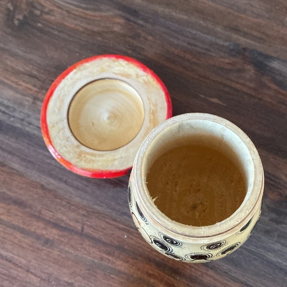 Vintage Wooden Mushroom - Russian trinket box - Picture 5 of 6